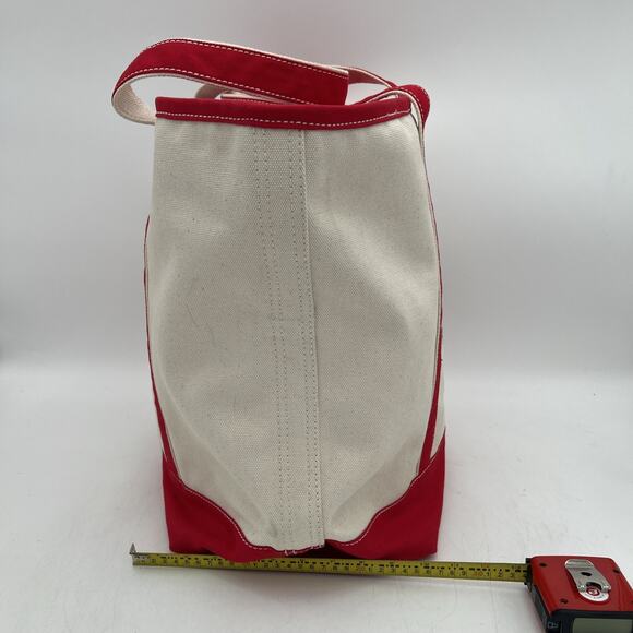 Lands End Christmas embroidered 2 Turtle Doves LARGE Canvas Tote Bag Zip Closei’ - Picture 14 of 15